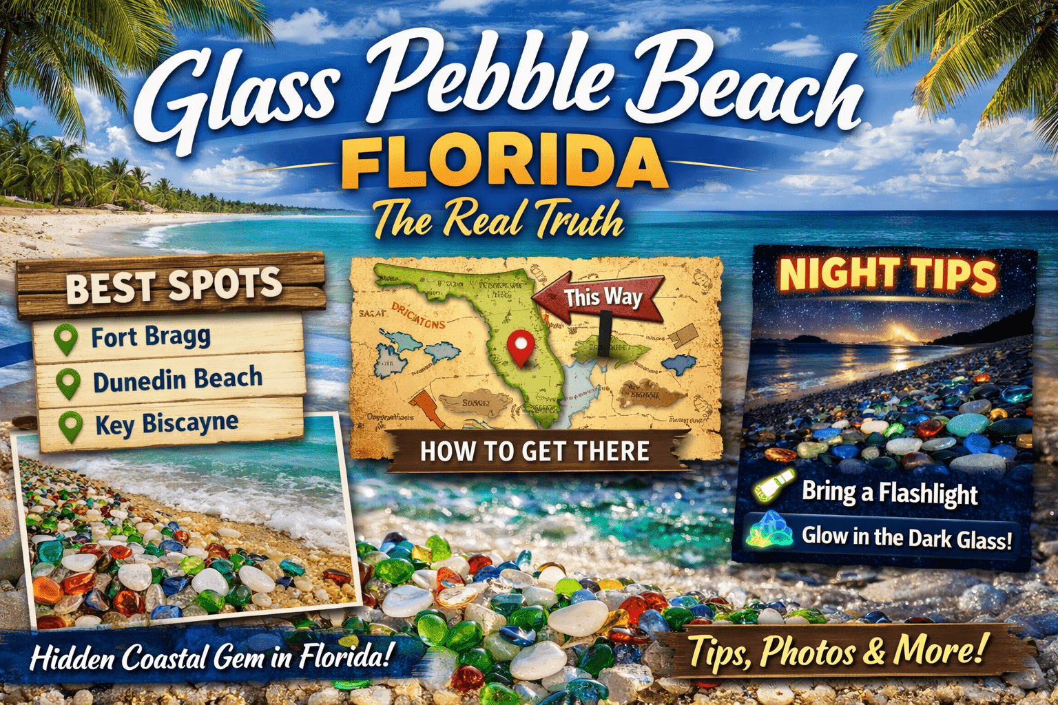 Glass Pebble Beach Florida