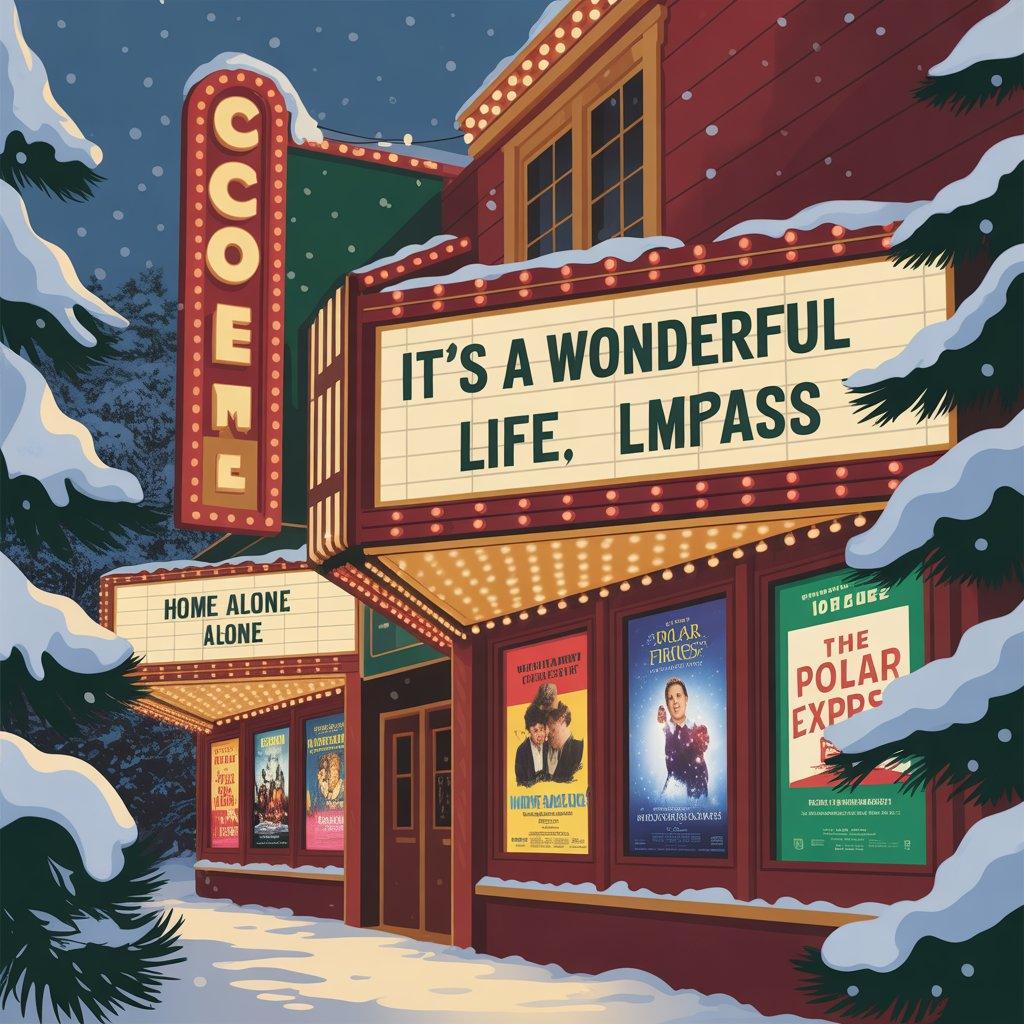 Festive holiday movie guide poster 2