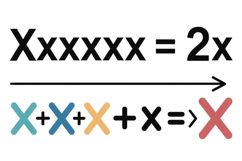 xxxxxx Is Equal to 2x
