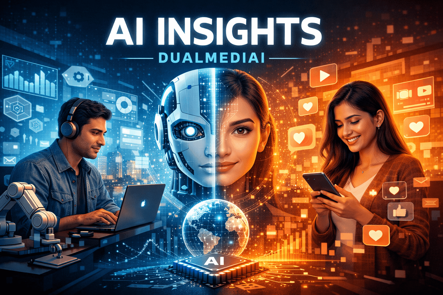 AI Insights DualMediaI premium visual