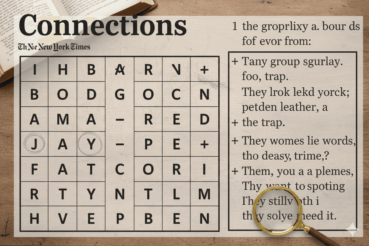 Connections Hint Forbes style visual illustration