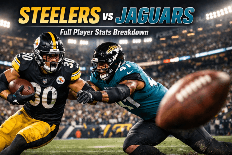Pittsburgh Steelers vs Jacksonville Jaguars Match Player Stats