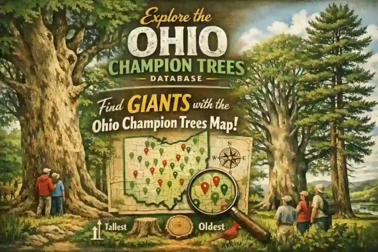 Explore the ohio champion trees database ohio champion trees map