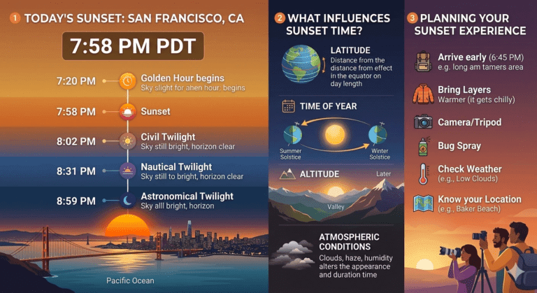 What Time Is Sunset Today