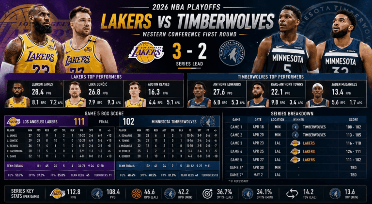 Lakers vs Timberwolves