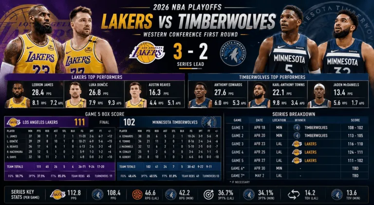 Lakers vs Timberwolves