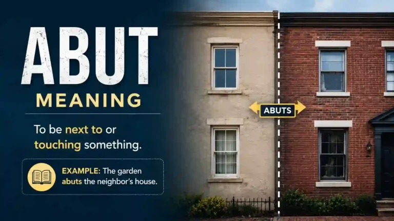 abut meaning